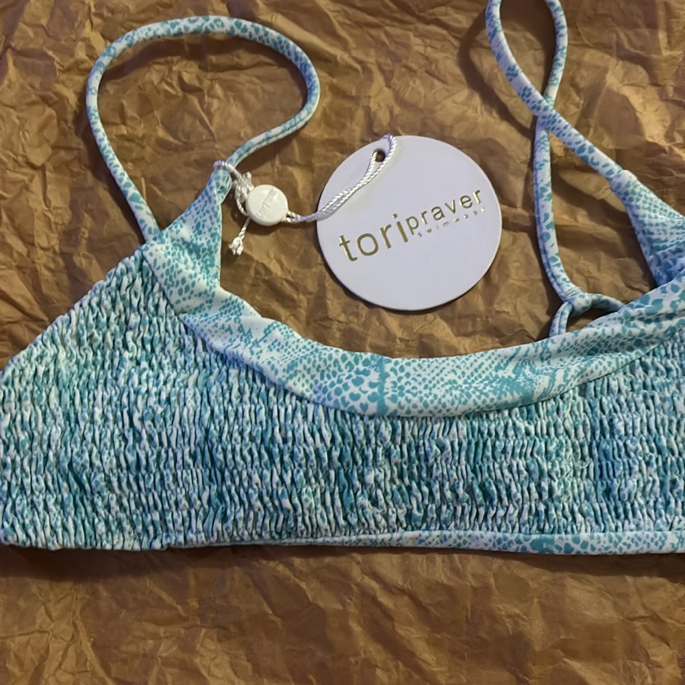 Tori Praver top- Cabo Top snake Azul - Picture 2 of 7